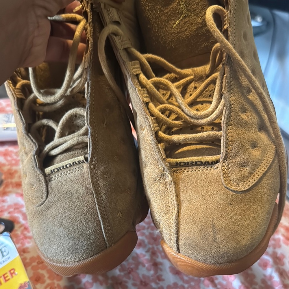 Jordan Tan Sneakers High-Top Suede